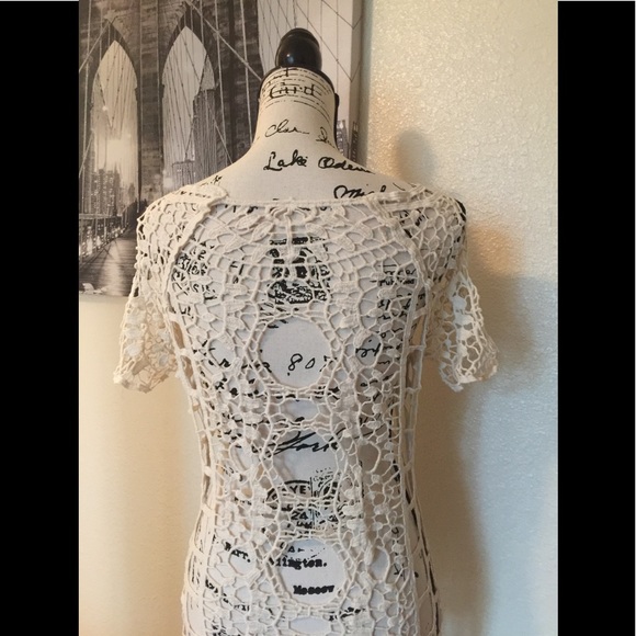 Boho Crochet Knit Coverup - Picture 7 of 8